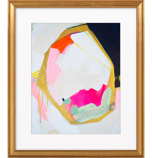 Navy Geo Framed Print, Artfully Walls & Reviews Joss & Main